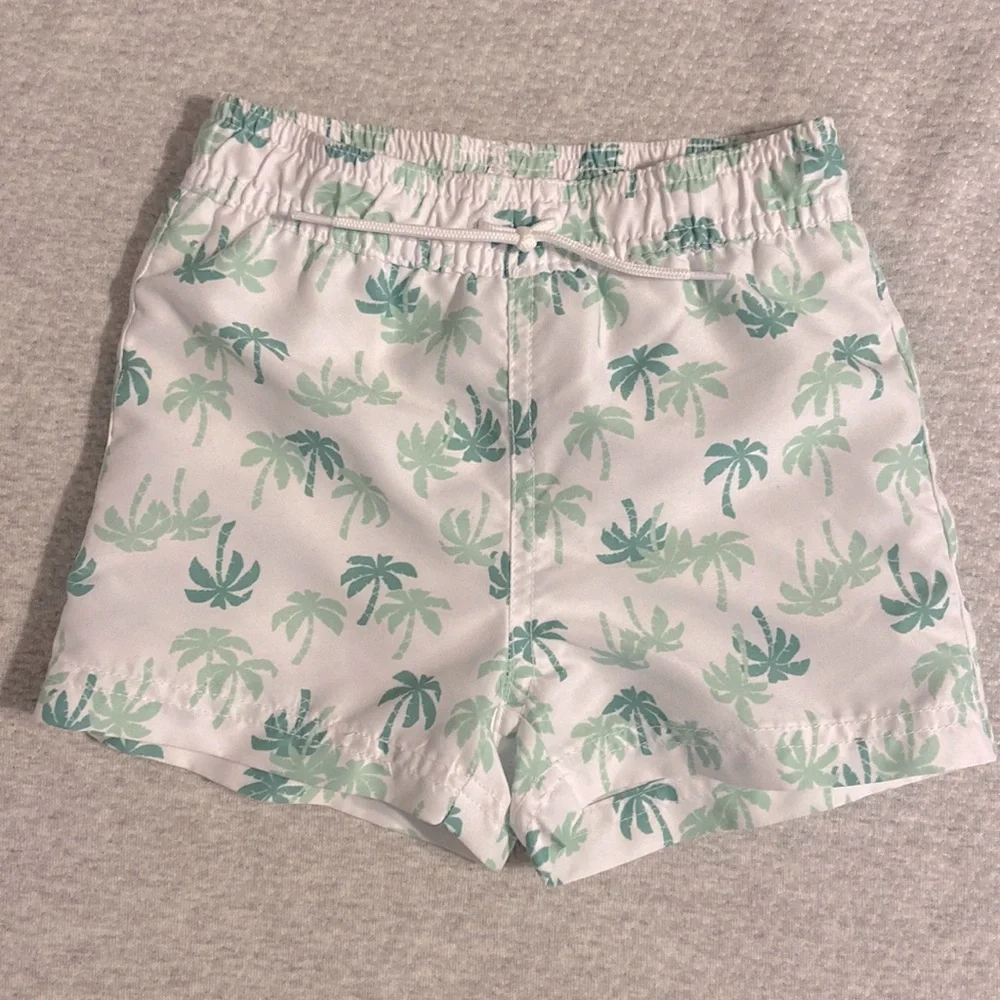Janie & Jack PALM TREE RECYCLED SWIM TRUNK - Picture 3 of 5